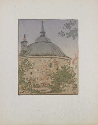 Маторин Михаил Владимирович. Лот из четырех цветных линогравюр из серии «Дорогами войны»: «Порт в Будапеште», «Будапешт. Ночной патруль», «Вена», «Выборг. Вечер» 